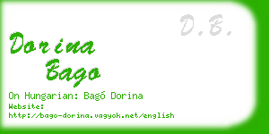dorina bago business card